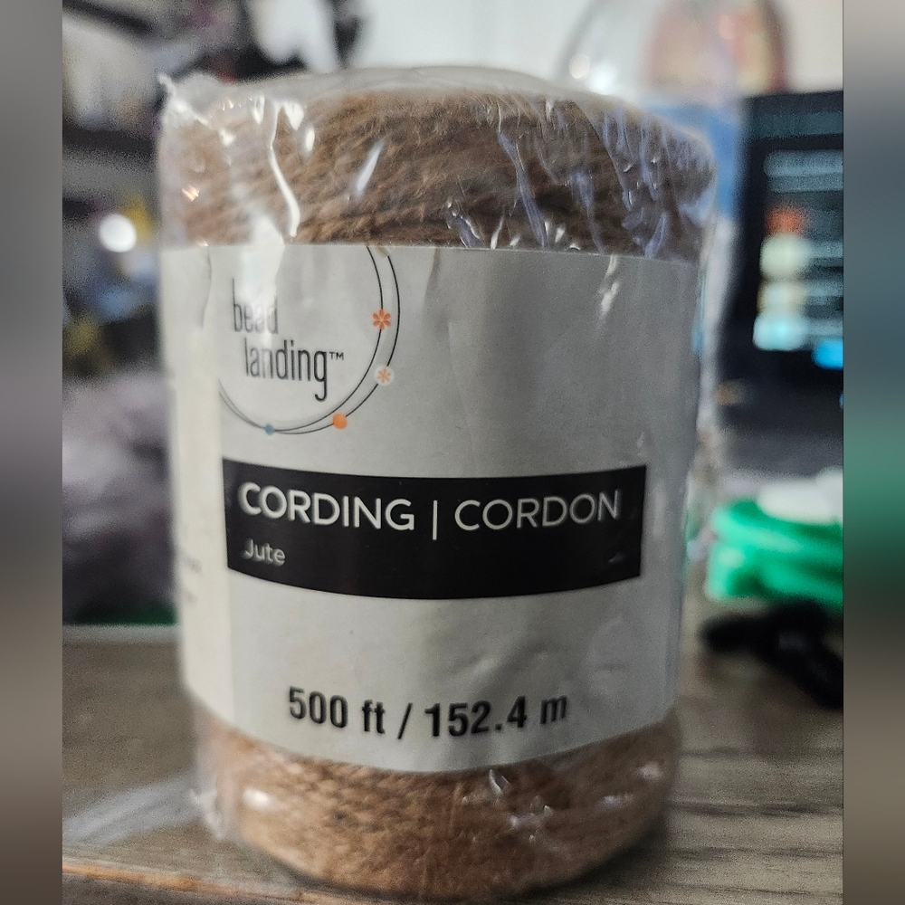 Bead Landing Jute Cording NIP